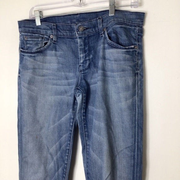 7 for all mankind jeans women 30 blue straight - Picture 3 of 12